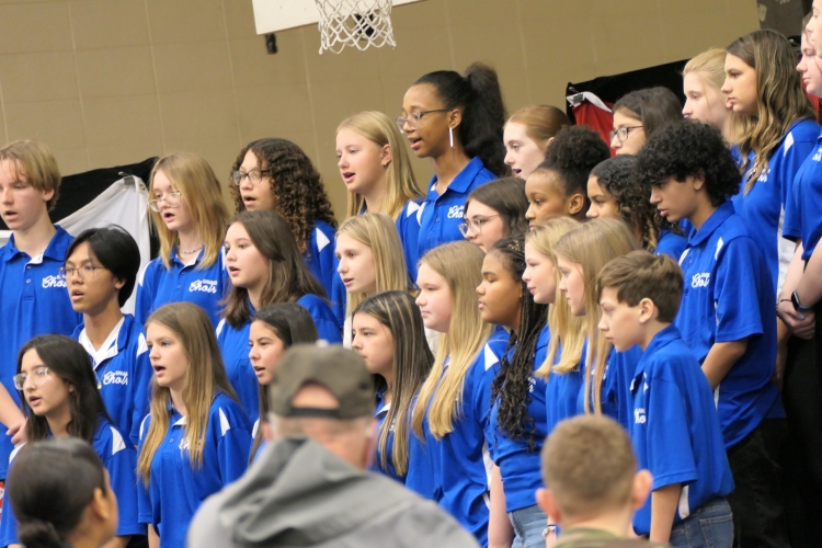 Grimmer 8th Grade Choir Performing for Veterans