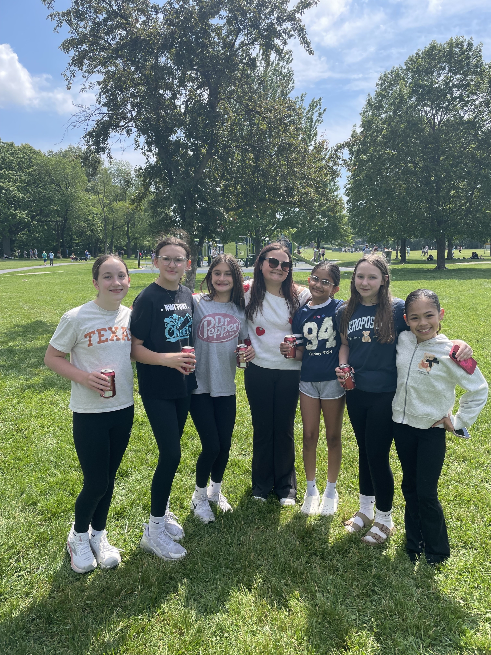 Grimmer girls enjoying the end of year picnic.